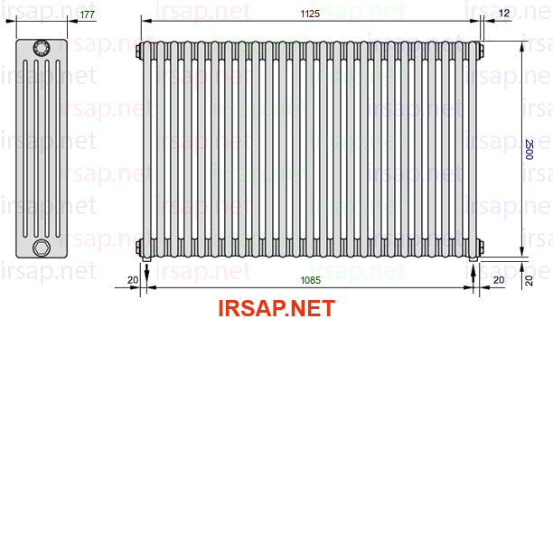 Радиатор IRSAP Tesi 52500/25 T16 CL 01